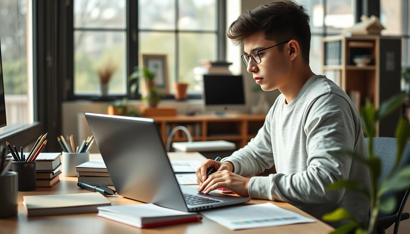 Organized exam preparation notes and academic planner