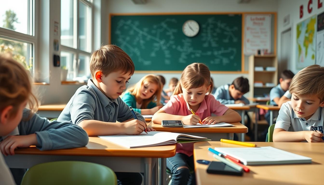 Students collaborating in a study area